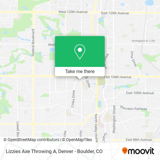 Mapa de Lizzies Axe Throwing A