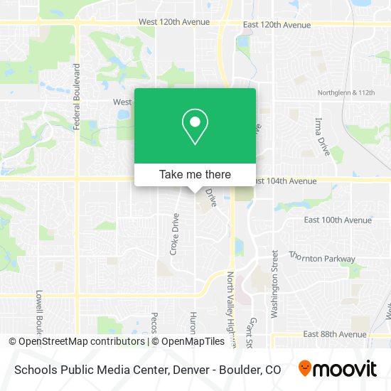 Mapa de Schools Public Media Center