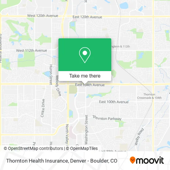 Thornton Health Insurance map