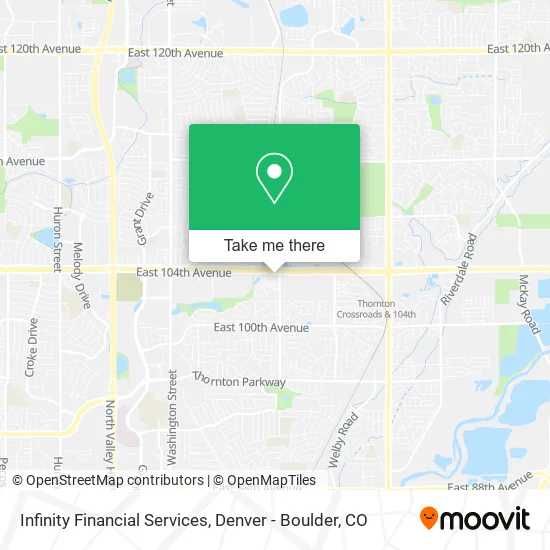 Infinity Financial Services map