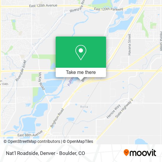 Mapa de Nat'l Roadside