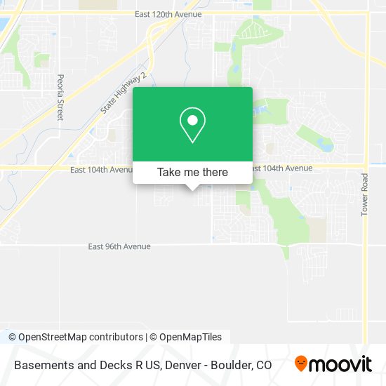 Basements and Decks R US map
