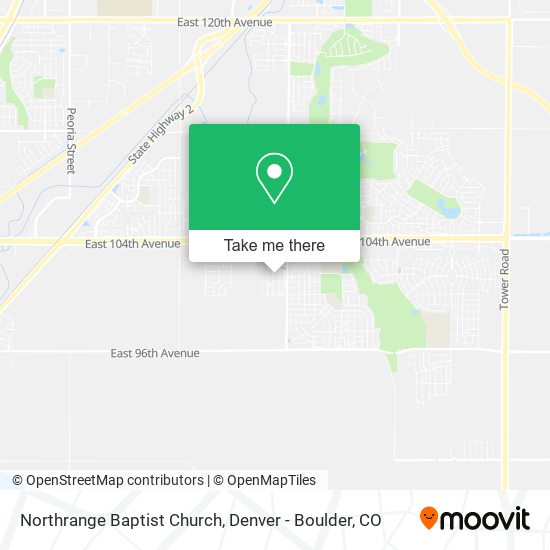 Northrange Baptist Church map