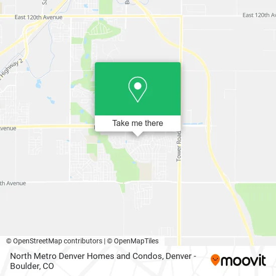 North Metro Denver Homes and Condos map