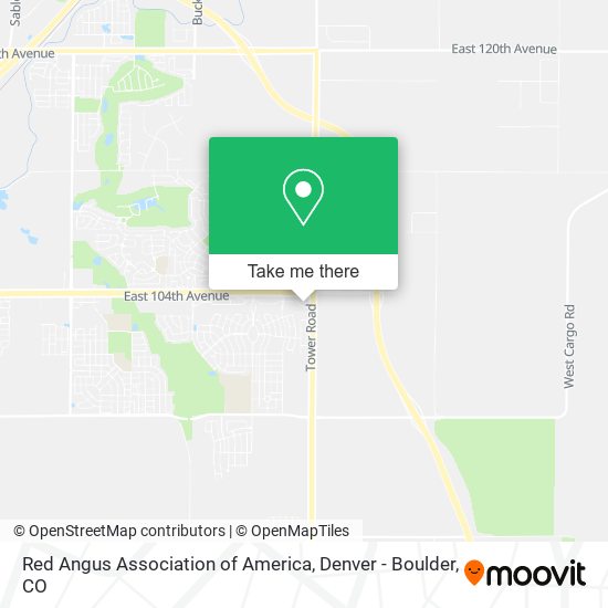 Mapa de Red Angus Association of America