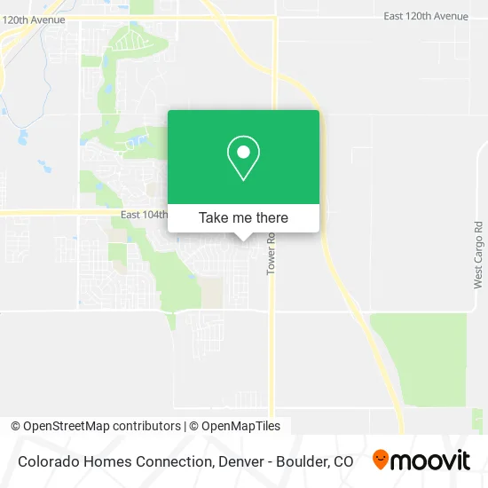 Colorado Homes Connection map