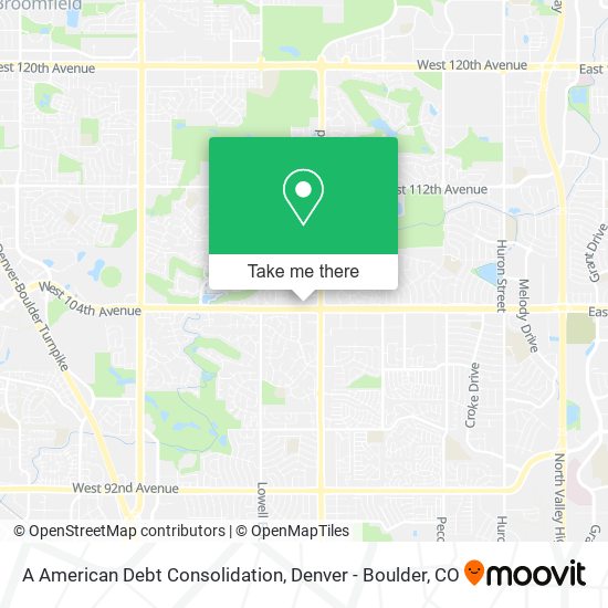 A American Debt Consolidation map