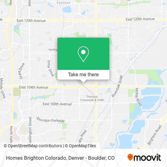 Homes Brighton Colorado map
