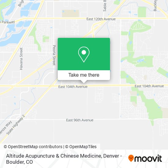 Altitude Acupuncture & Chinese Medicine map