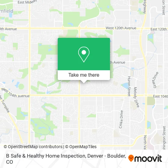 B Safe & Healthy Home Inspection map