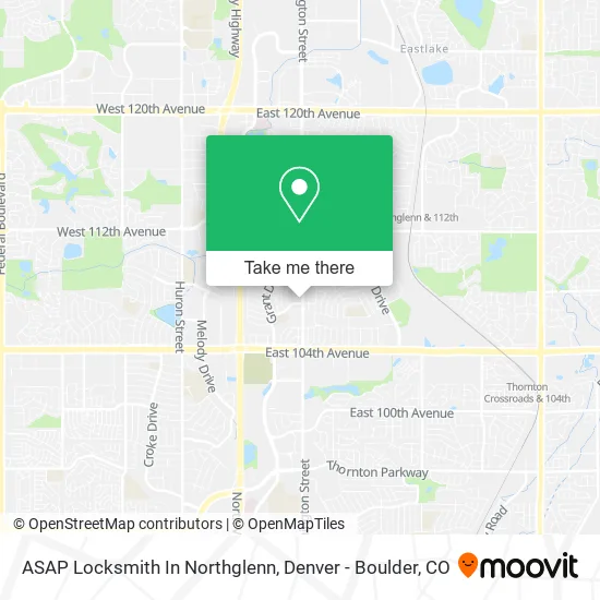 ASAP Locksmith In Northglenn map