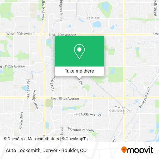Auto Locksmith map