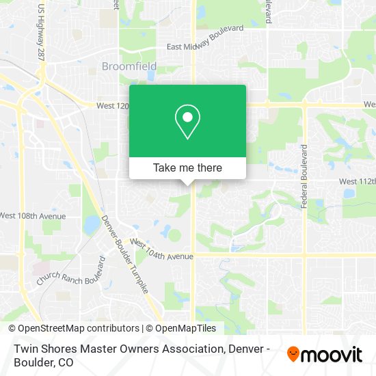 Mapa de Twin Shores Master Owners Association
