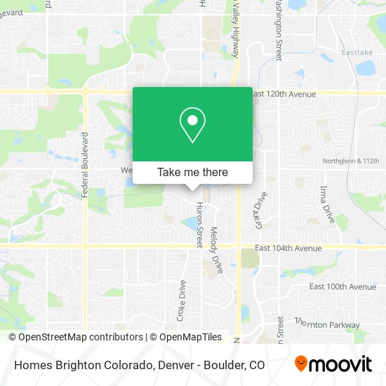 Homes Brighton Colorado map