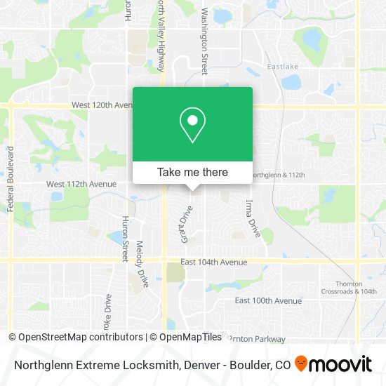 Mapa de Northglenn Extreme Locksmith
