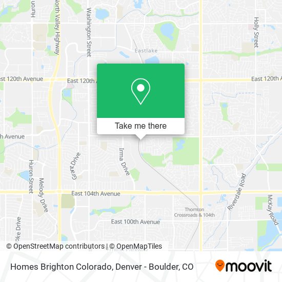 Homes Brighton Colorado map