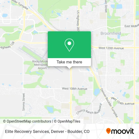 Elite Recovery Services map