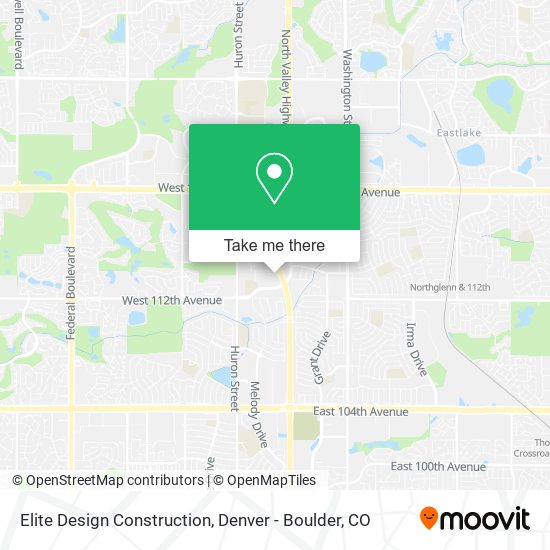 Elite Design Construction map