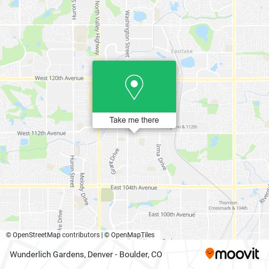 Mapa de Wunderlich Gardens