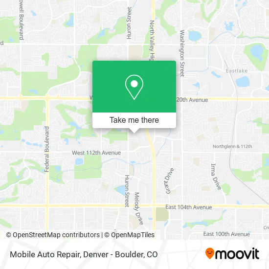 Mobile Auto Repair map