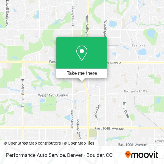 Performance Auto Service map