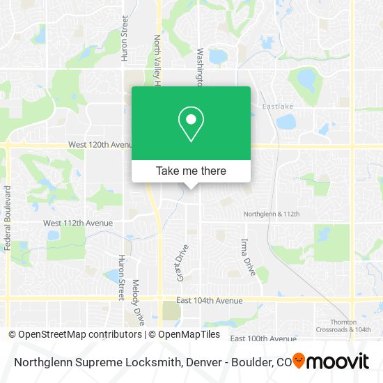Northglenn Supreme Locksmith map