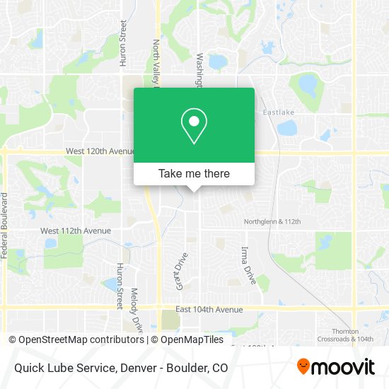 Mapa de Quick Lube Service