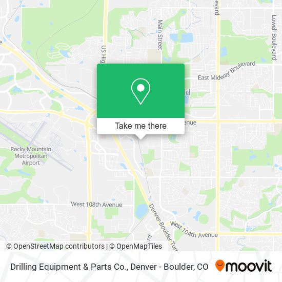 Mapa de Drilling Equipment & Parts Co.