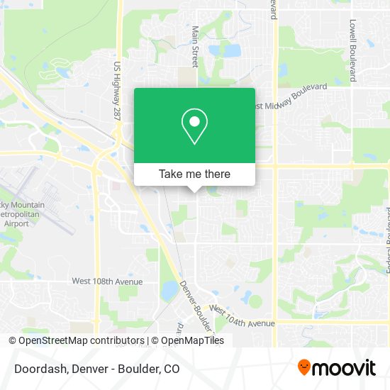 Mapa de Doordash