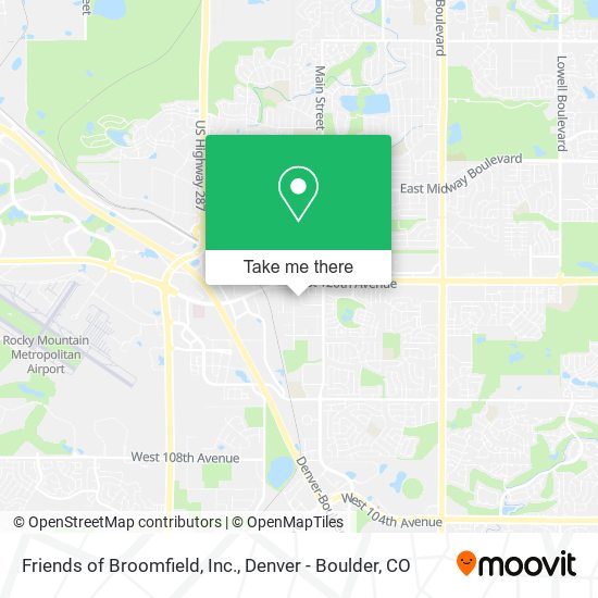 Mapa de Friends of Broomfield, Inc.