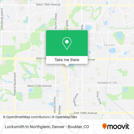 Locksmith In Northglenn map