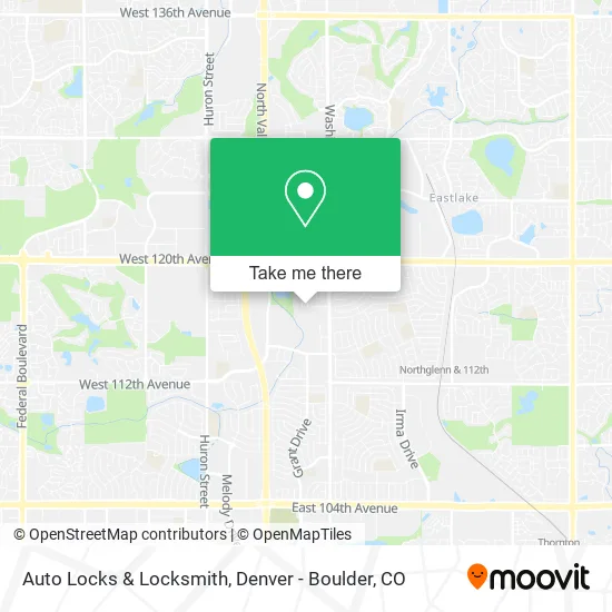 Auto Locks & Locksmith map