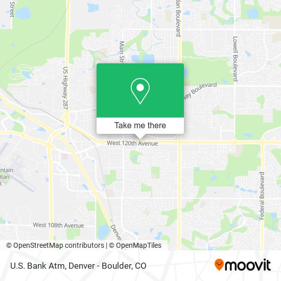 Mapa de U.S. Bank Atm