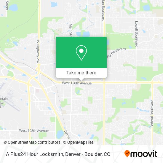 Mapa de A Plus24 Hour Locksmith