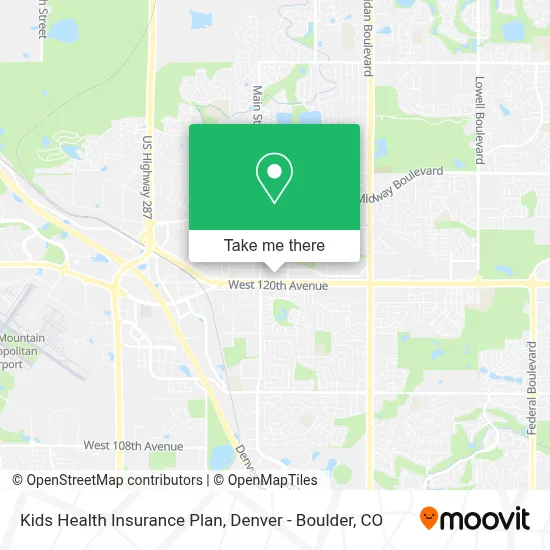 Kids Health Insurance Plan map
