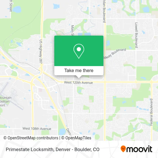 Primestate Locksmith map
