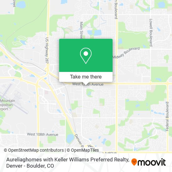 Aureliaghomes with Keller Williams Preferred Realty map