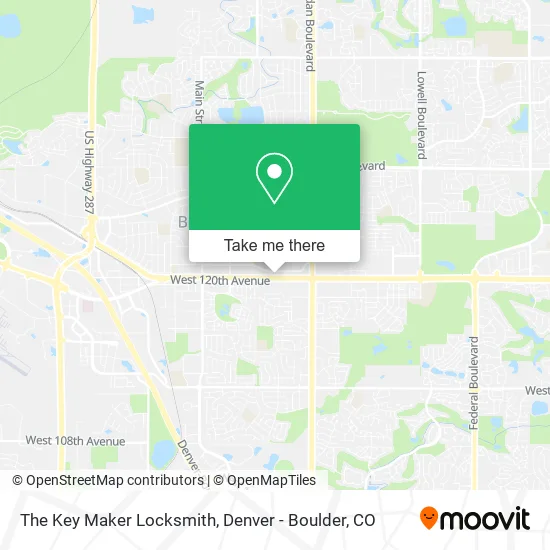 The Key Maker Locksmith map