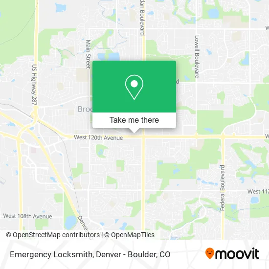 Emergency Locksmith map