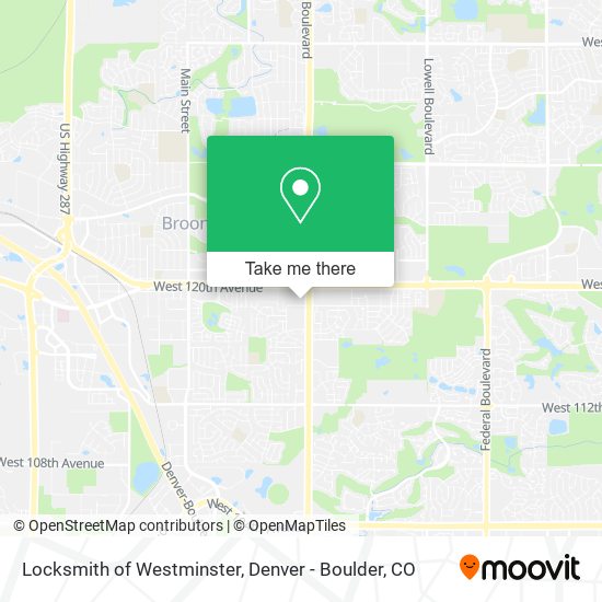 Mapa de Locksmith of Westminster