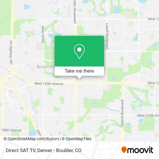 Direct SAT TV map