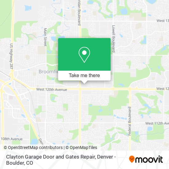 Clayton Garage Door and Gates Repair map