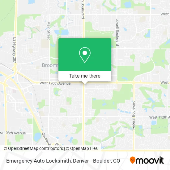 Emergency Auto Locksmith map