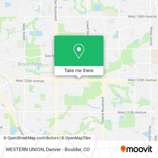Mapa de WESTERN UNION