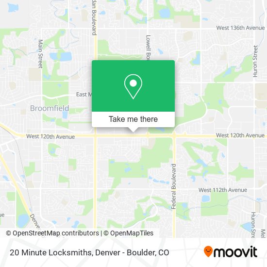20 Minute Locksmiths map
