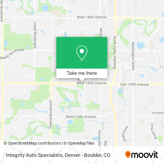 Integrity Auto Specialists map