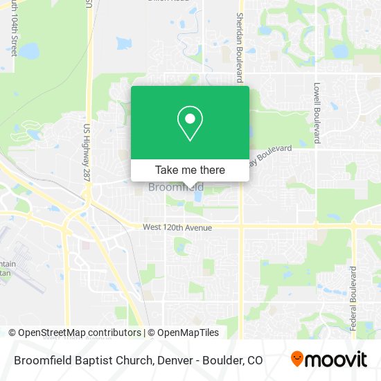 Mapa de Broomfield Baptist Church
