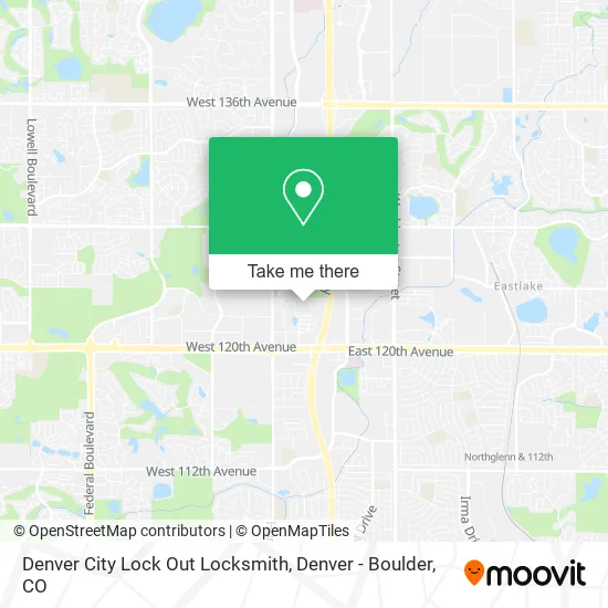 Denver City Lock Out Locksmith map