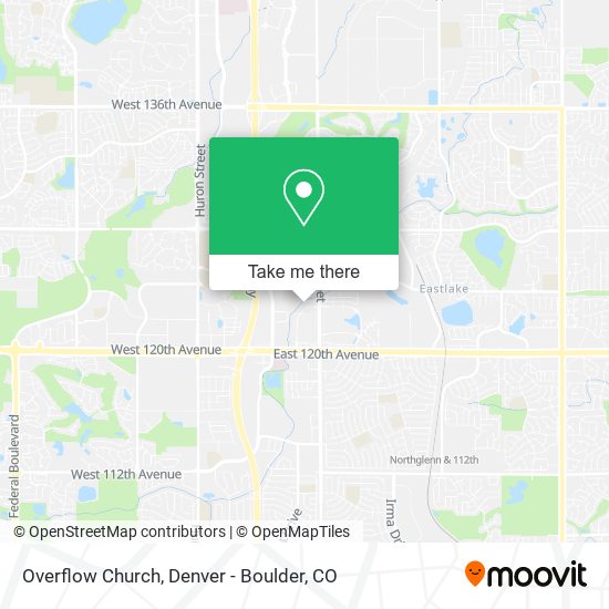 Mapa de Overflow Church