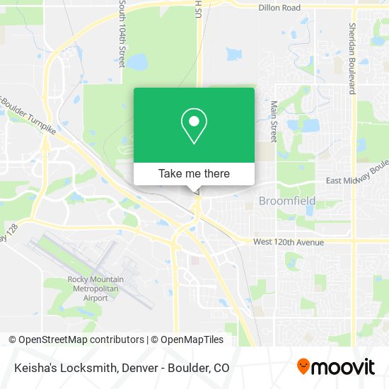 Mapa de Keisha's Locksmith